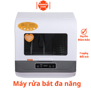 Máy Rửa Bát Mini Đa Năng Cao Cấp Công Nghệ Nhật Bản Làm Sạch 360 Độ C Khử Trùng Nhiệt Độ Cao Kèm Rửa Rau Củ Quả