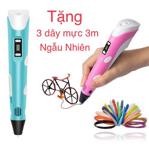 Bút Vẽ Tạo Hình 3D Dành Cho Các Bé - Tặng Kèm Mực