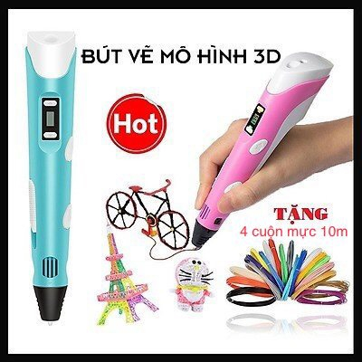Bút Vẽ Tạo Hình 3D Dành Cho Các Bé - Tặng Kèm Mực