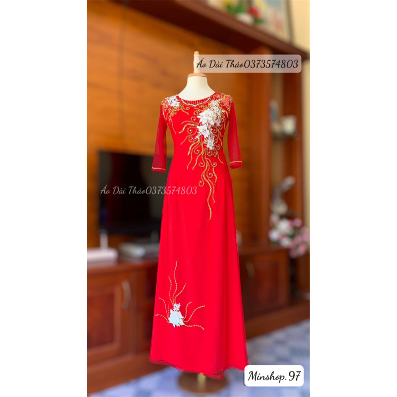 Áo Dài Tặng Mẹ 4 Tà Nhiều Mẫu .kèm quần