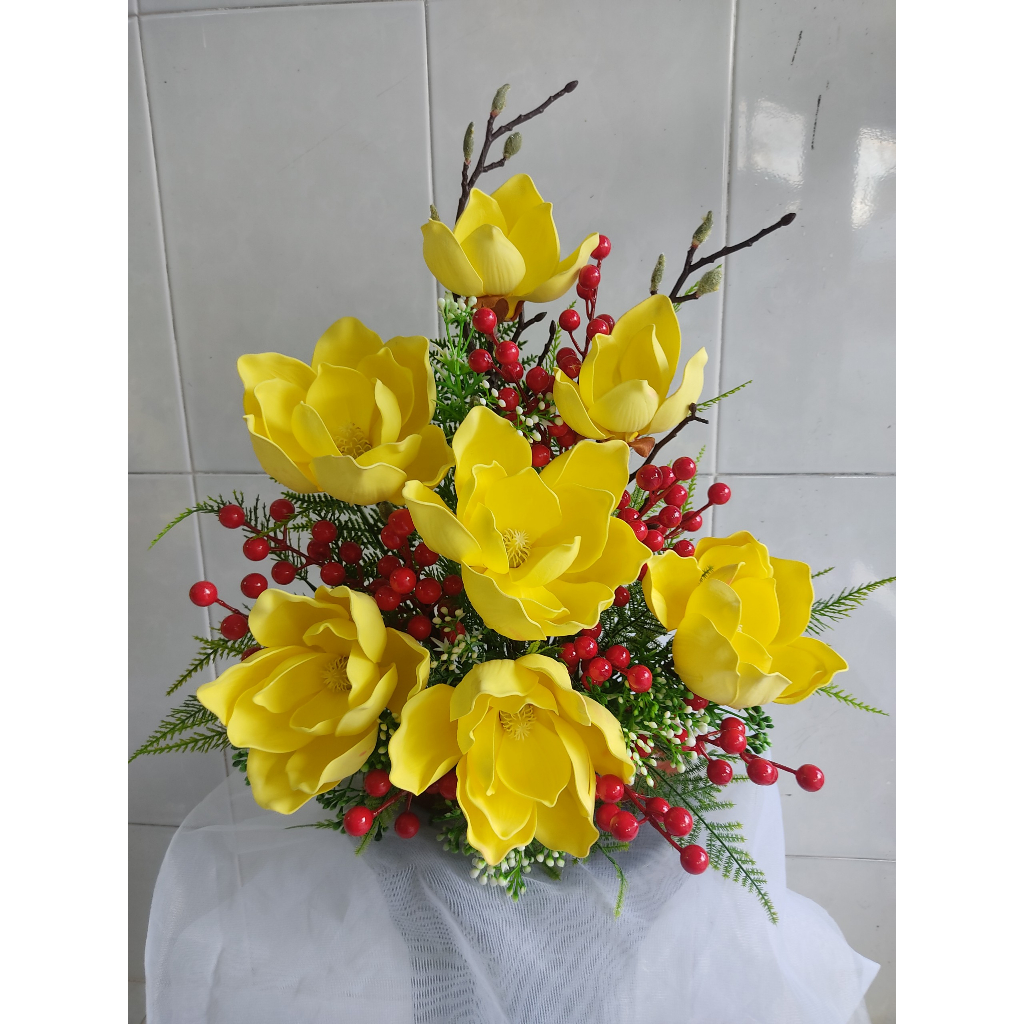 Bình Hoa Lụa Trang Trí Bàn Thờ Giống Thật 99%, Trang Trí Bàn Thờ Chúa, Bàn Thờ Gia Tiên- Nhiều Mẫu Lựa Chọn