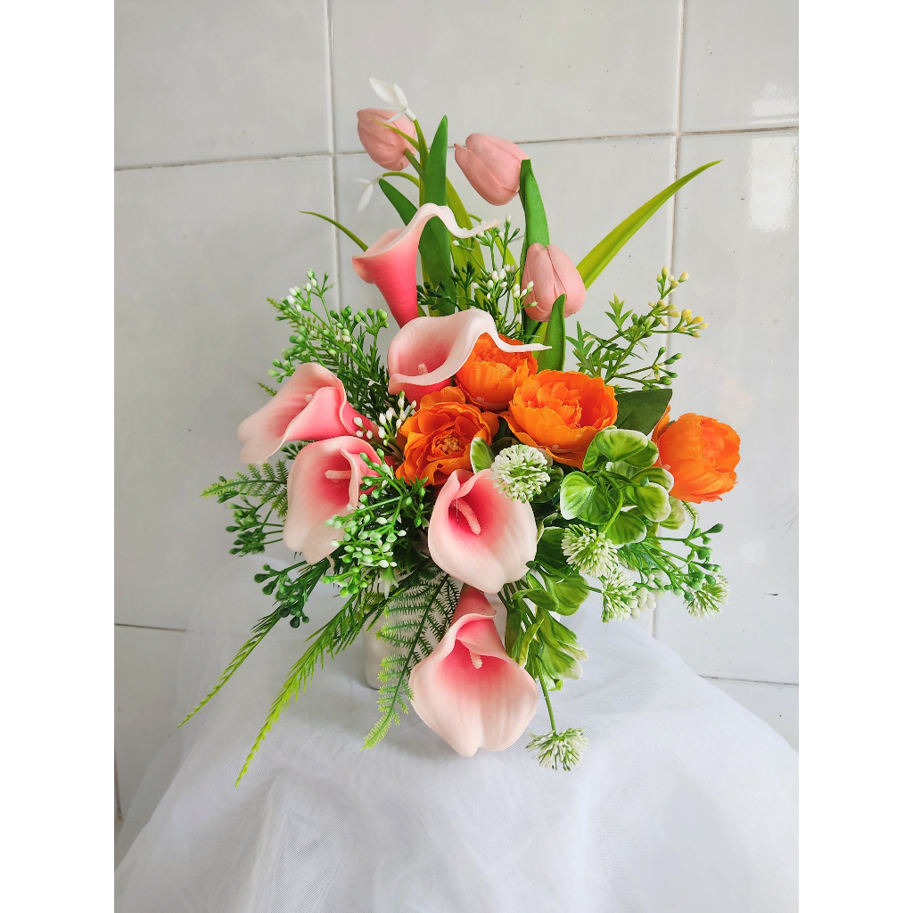 Bình Hoa Lụa Trang Trí Bàn Thờ Giống Thật 99%, Trang Trí Bàn Thờ Chúa, Bàn Thờ Gia Tiên- Nhiều Mẫu Lựa Chọn