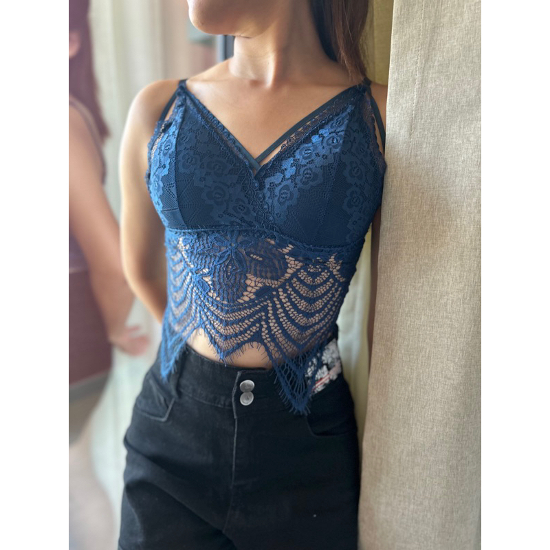 Áo Bralette Hở Lưng Form Dài (8847)