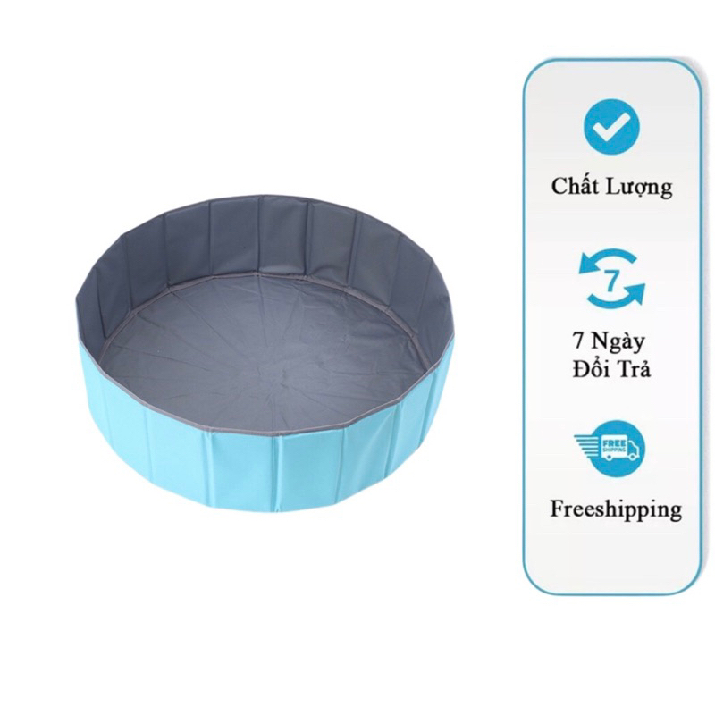 Bể bóng, bể gấp gọn chống va đập dễ dàng mang theo tặng 50 bóng