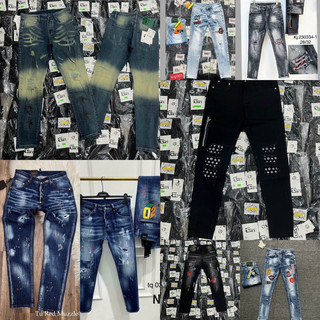 Quần jeans nam dsq2 quần bò côn nam chất liệu jeans co giản không phai màu