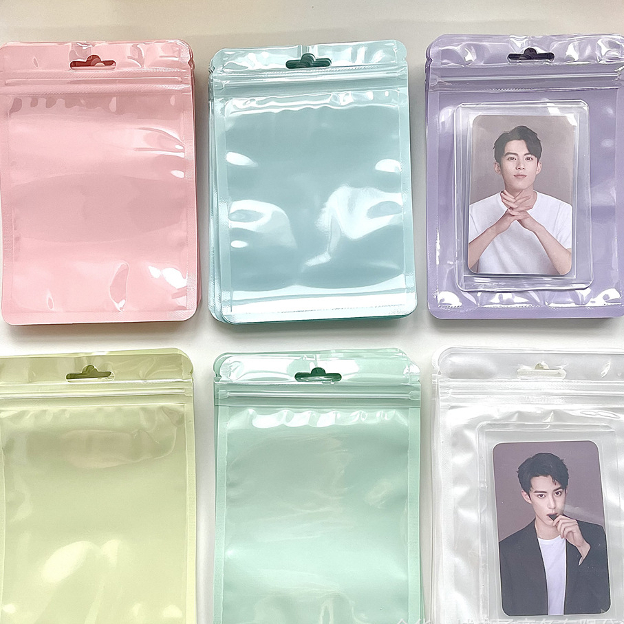 Túi zip màu pastel xinh xắn