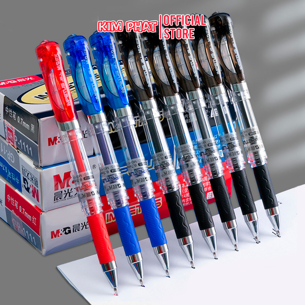 Bút bi nước mực Gel MG GP-1111 Ngòi 0.7mm / Ruột thay thế 6128