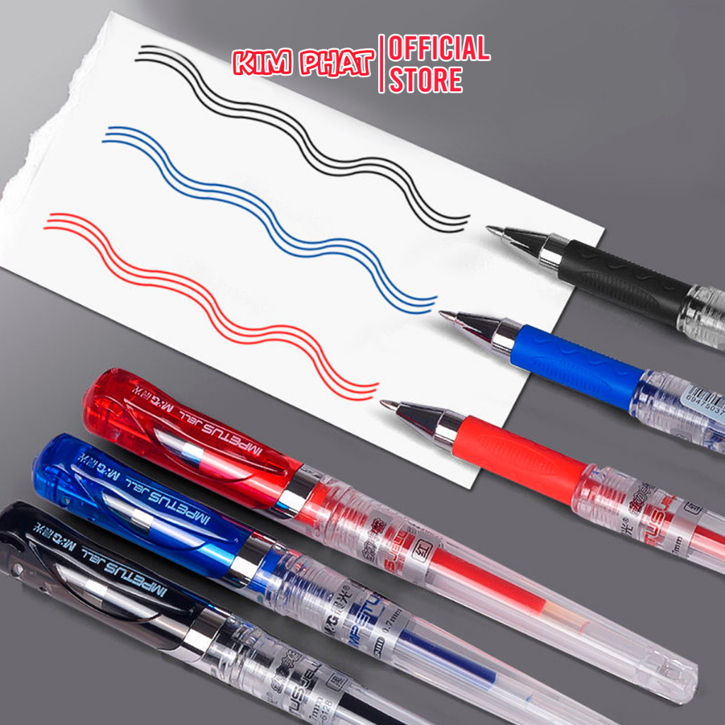 Bút bi nước mực Gel MG GP-1111 Ngòi 0.7mm / Ruột thay thế 6128