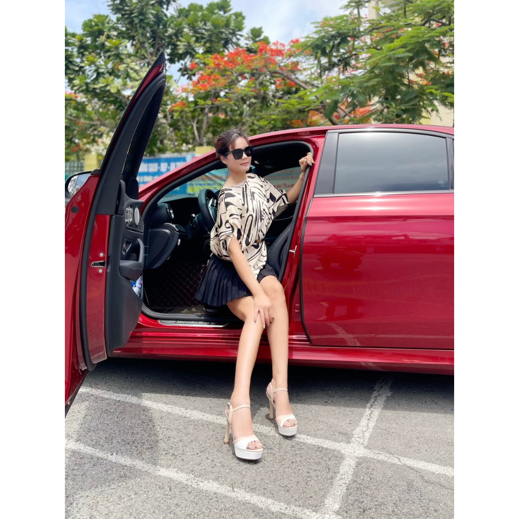 Sandal VIP đúp mũi, gót 12cm MT256