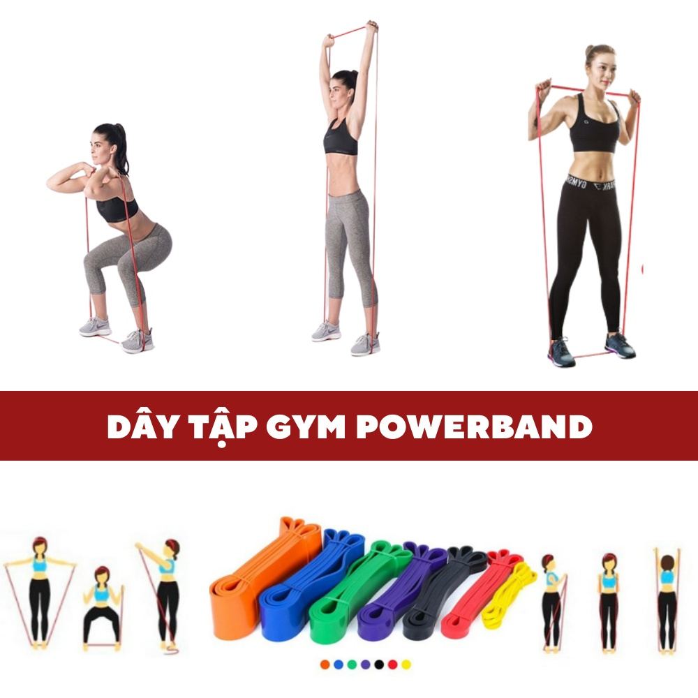 Dây Kháng Lực Tập Gym DUONG SPORT Cao Su, Power Band Tập Cơ Tay Chân Mông DC0034