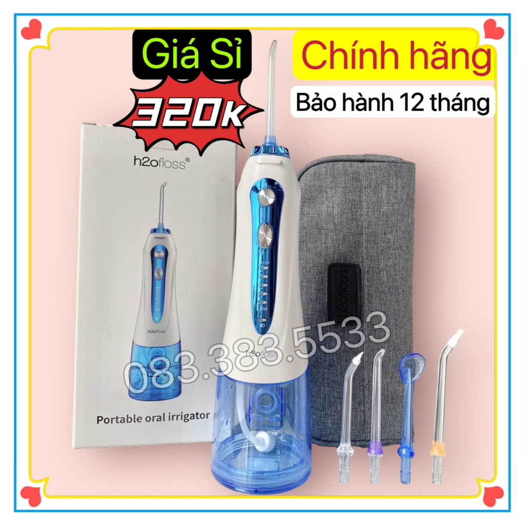 Máy Tăm Nước H2OFloss HF9P MẪU MỚI NHẤT chống thấm nước