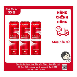 Kem đánh răng Colgate Optic White Sparkling White 100g
