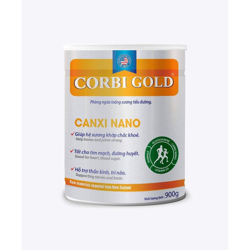 Sữa bột Corbi gold Canxi nano 900g