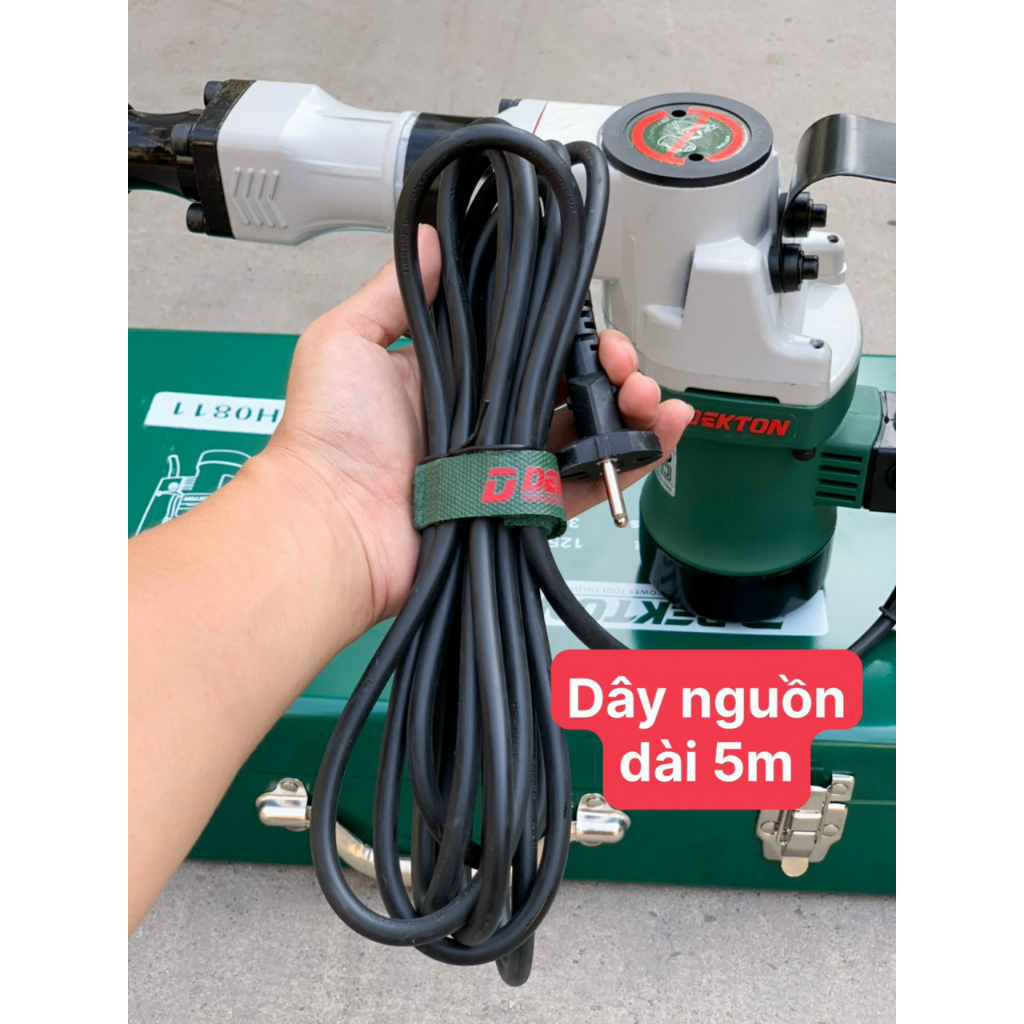 Máy Đục 17mm Dekton dk0811 -1250W / Dòng Công Nghiệp / Búa Nhiệt HEX / Sử Dụng Mũi 17mm Phổ Thông - Bảo Hành 6 Tháng.