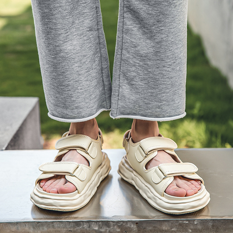 Giày Sandal nam nữ SUXIX23 mới - Giày sandal đế bệt chất lượng cao - quai sau tháo rời