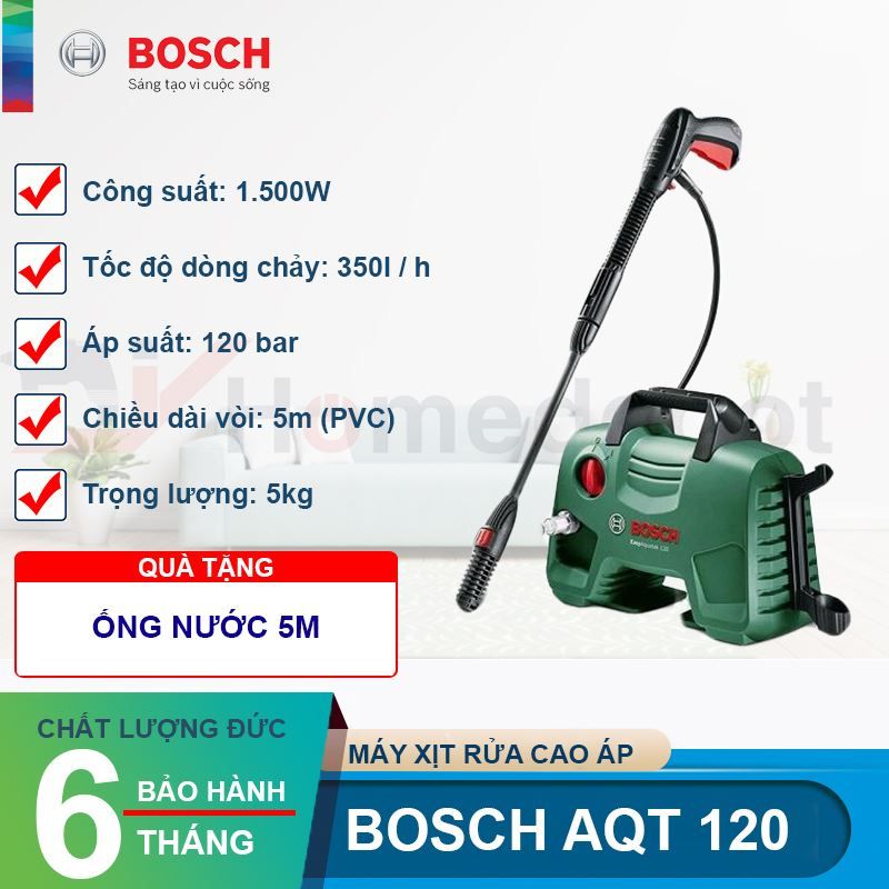 Máy xịt rửa cao áp Bosch Aquatak 120