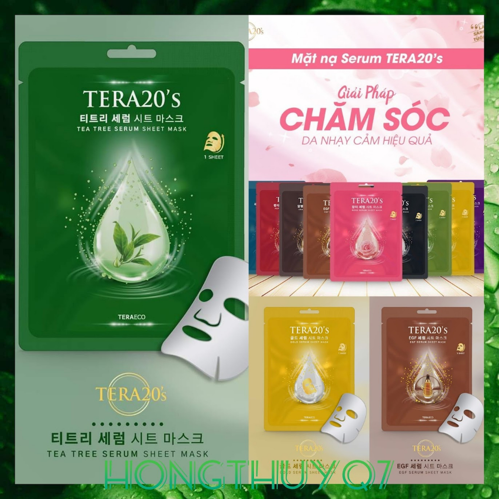 Mặt nạ Hàn Quốc Tera20's chăm sóc da mặt nhiều loại tinh chất /17.3/ - HongThuyQ7
