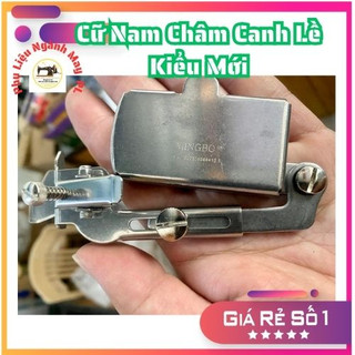 Cữ nam châm kiểu mới.Cữ kẹp vải canh lề nam châm có thanh bắt gắn máy may