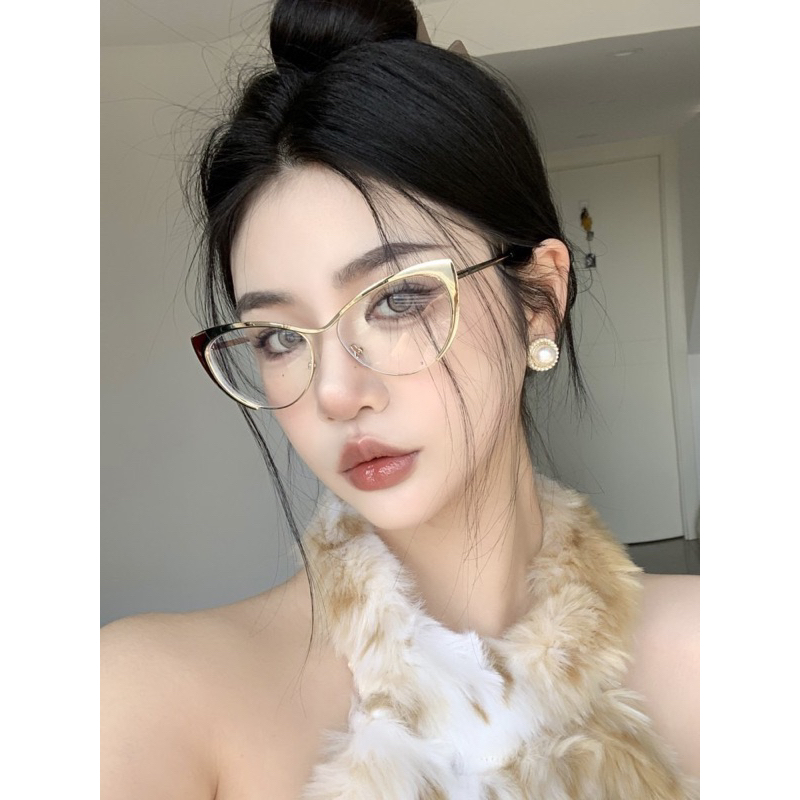 Kính kim loại mắt mèo douyin hot trend C79 Jolie eyewear
