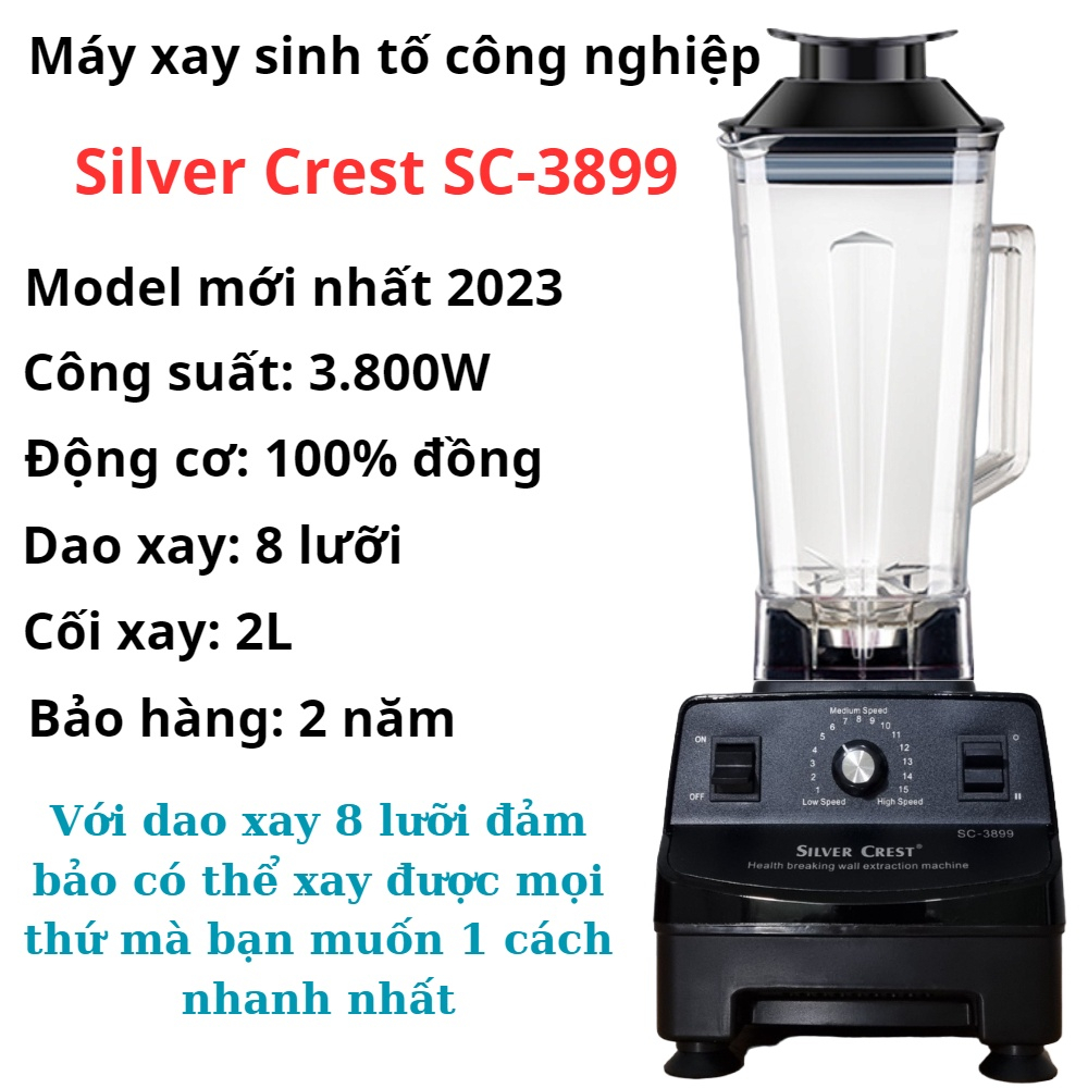 Máy Xay Công Nghiệp SILVER CREST SC-3899. Máy Xay Sinh Tố Công Nghiệp