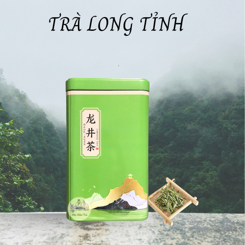 Trà Long Tỉnh hộp thiếc 125g mẫu 2023 thơm ngon