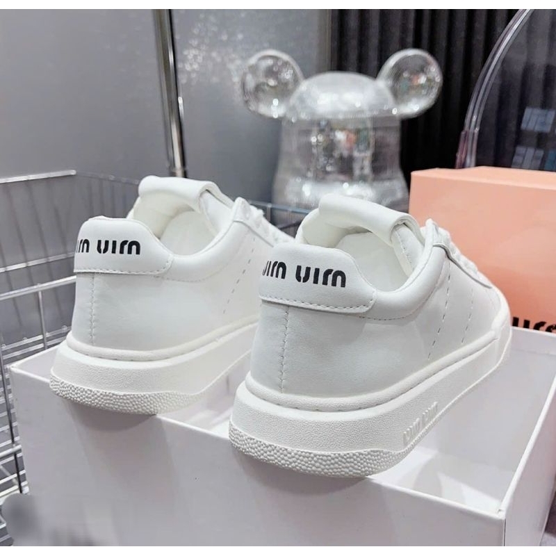 Giày thể thao Miu mii.u trắng bản 2023 hàng cao cấp fullbox giấy gói | Hàng loại 1