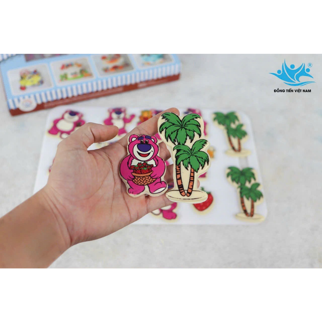 Khuôn Socola In Hình GẤU DÂU LOTSO CI47- hộp 10 tấm - Đồng Tiến Việt Nam