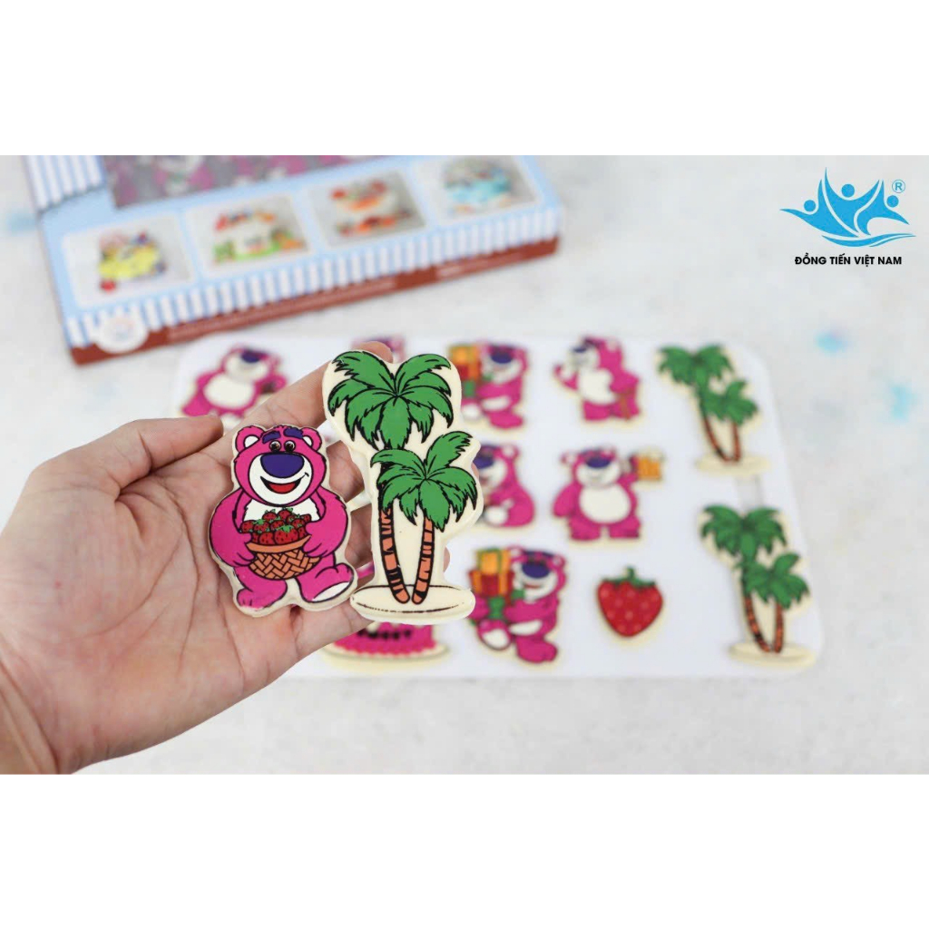 Khuôn Socola In Hình GẤU DÂU LOTSO CI47- hộp 10 tấm - Đồng Tiến Việt Nam