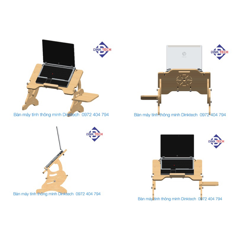 Bàn máy tính nằm làm việc Dinktech - bàn lười - phiên bản sinh viên