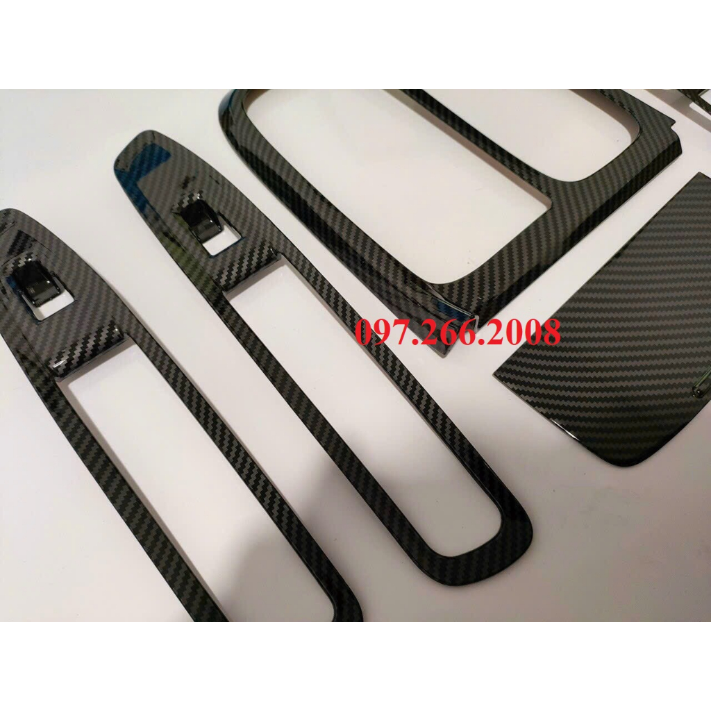 Ốp nội thất xe Ford Territory 2022, 2023 nhựa ABS vân carbon cao cấp