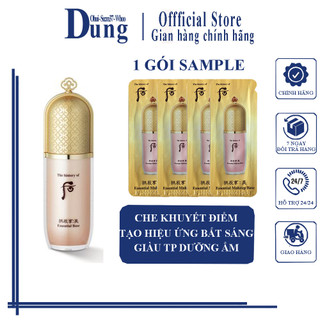 Gói Sample Kem Lót Nâng Tone Trang Điểm Whoo Hồng Mi Essential Makeup Base 1ml