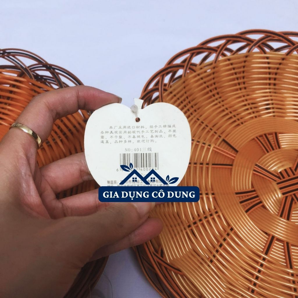 Rổ Nhựa Giả Mây Đựng Rau Củ Quả Trái Cây Hình Tròn Và Hình Oval Đủ Loại