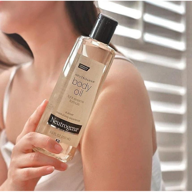 Dầu dưỡng body oil của Neutrogena Light Seasame Formula