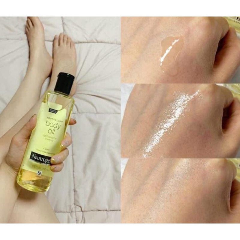 Dầu dưỡng body oil của Neutrogena Light Seasame Formula