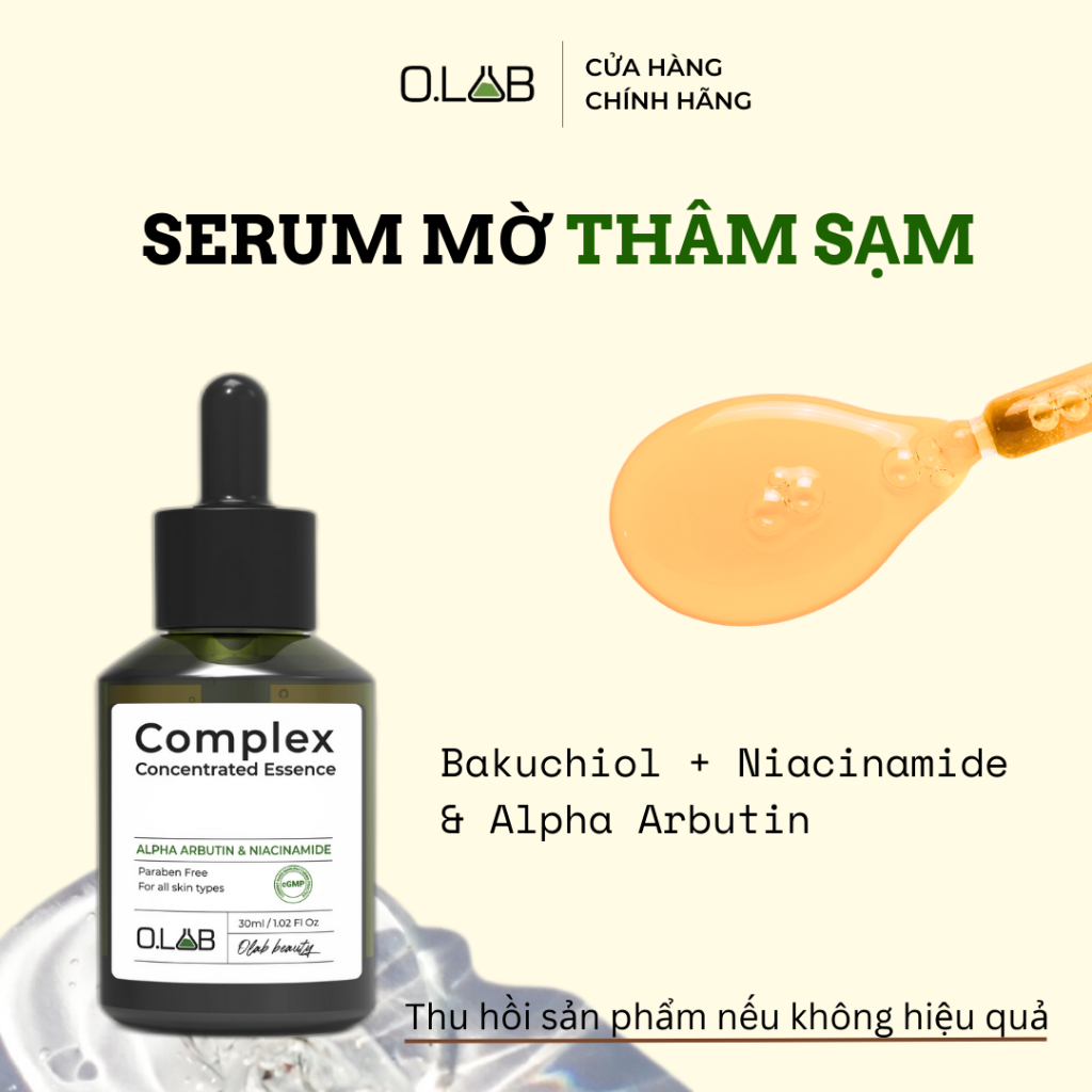 Serum Trắng Da Mờ Thâm Comlex Concentrated Essence Đều Màu Da, Làm Sáng Da Dung Tích (30ml) - Olab Herbal