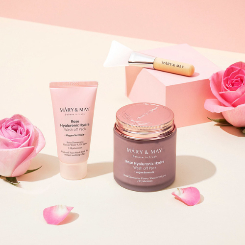 [DATE 11/2026] Set mặt nạ đất sét cấp ẩm Vegan Rose Hyaluronic Mask (125g +30g) | BigBuy360 - bigbuy360.vn
