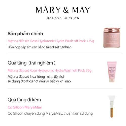 [DATE 11/2026] Set mặt nạ đất sét cấp ẩm Vegan Rose Hyaluronic Mask (125g +30g) | BigBuy360 - bigbuy360.vn