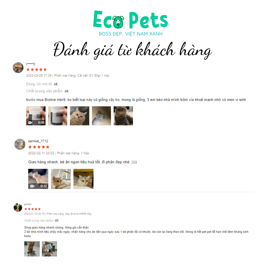 Men vi sinh Bioline G1 ECOPETS men tiêu hoá giúp chó mèo ăn ngon tránh tình trạng tiêu chảy khó tiêu - 5gr