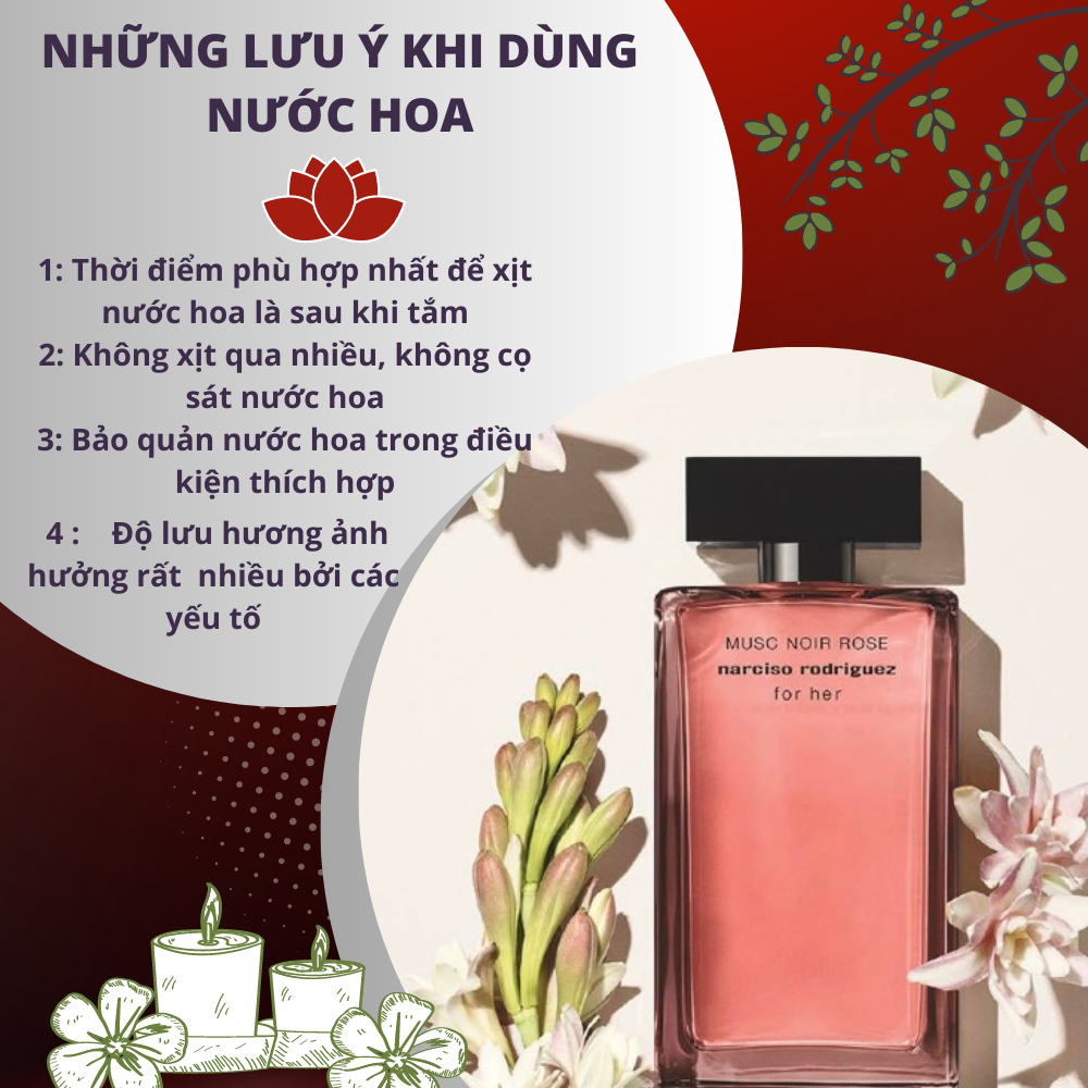 Nước hoa nữ Narciso rodriguez musc noir rose for her edp 10ml - DIANA STORE