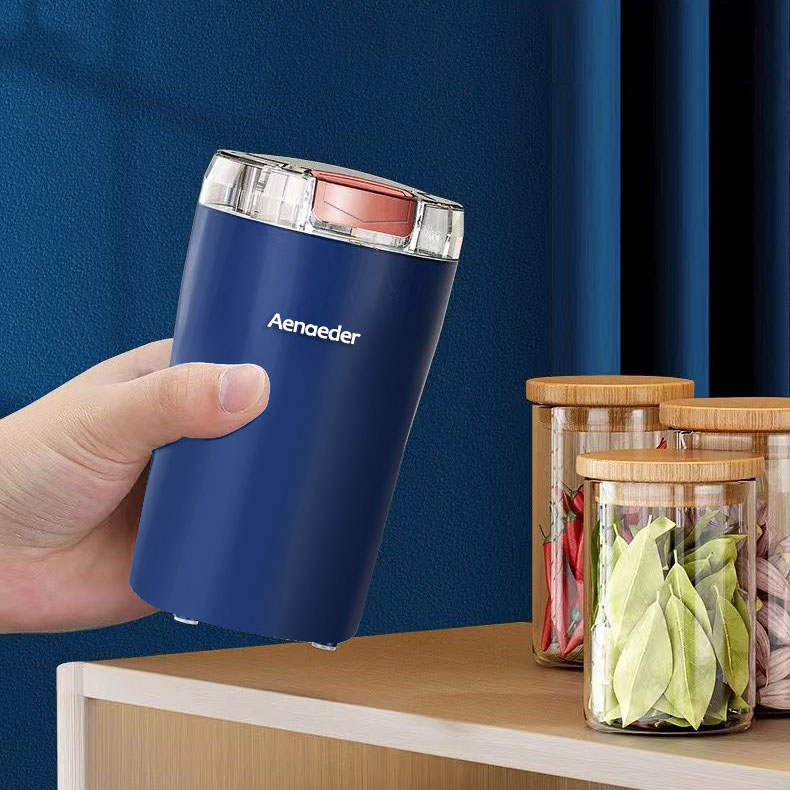 Máy xay nghiền mini cầm tay đa năng, xay bột khô, đậu nành, hạt ngũ cốc, cafe siêu mịn 200W