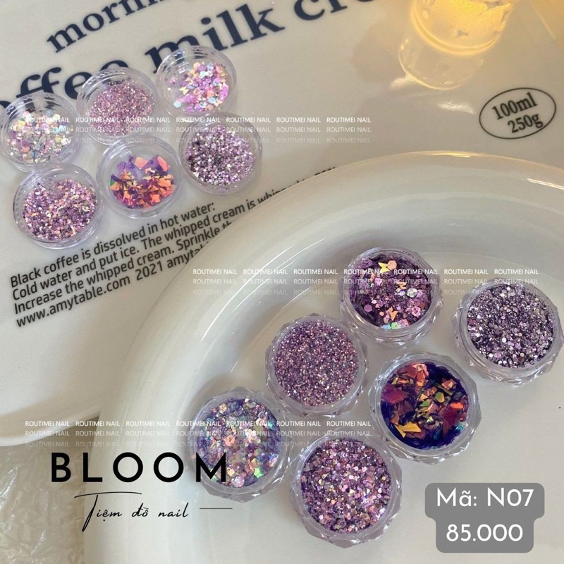 Nhũ ẩn gel màu tím (N07)