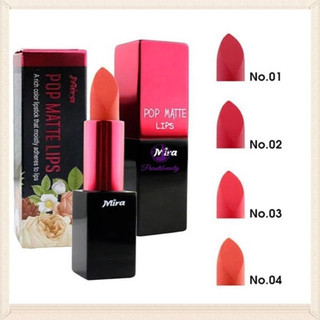 Son môi mira pop matte lips, giữ màu lâu, không làm khô môi b711.