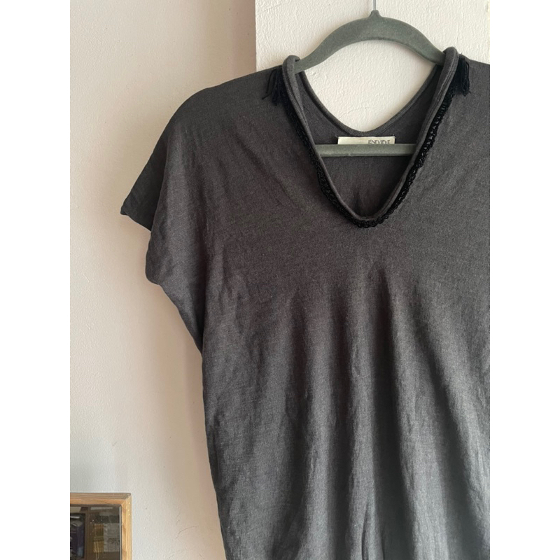 | Serie 7 |  Áo/ Top vintage xám chì brand size 1