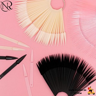 Móng que tập sơn - móng que nail đầu nhọn (1 bịch 40 que) - Nails Red