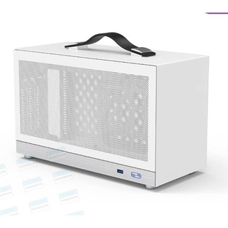 [PCNGON] Vỏ case máy tính Mini ITX Shiny Snake S400 – Trắng (Kèm Riser 3.0)
