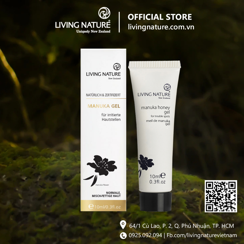 Gel mật ong Manuka Living Nature Manuka Honey Gel 10ml