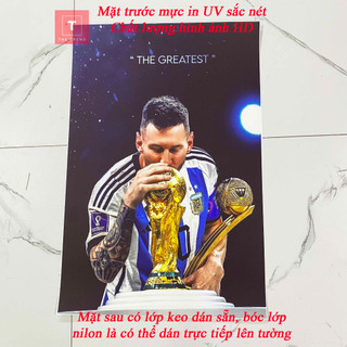 Lionel Messi,decal,poster dán tường Messi M10 chống thấm ,Poster Lionel Messi