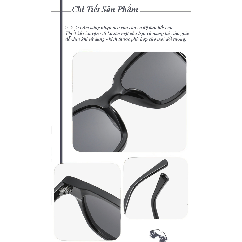 Kính Mắt Nhiều Màu Thời Trang Form Vuông Phong Cách Y2k Hot Trend