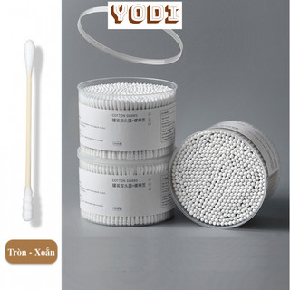 Tăm bông hộp 500 cây, set 500 tăm bông ráy tai 2 đầu tiện lợi, an toàn vệ sinh, thấm hút tốt, 500 cây tăm bông cotton