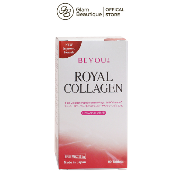 Viên ngậm Collagen chống lão hóa da Beyou Royal Collagen 90 viên Glam Beautique